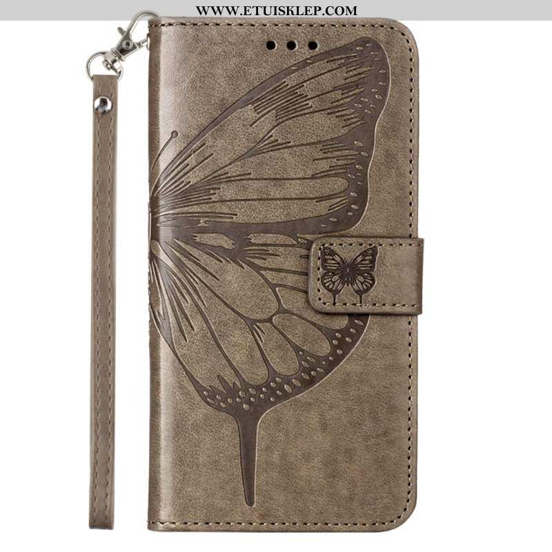 Etui Folio do Poco X5 5G Kwiatowy Motyl